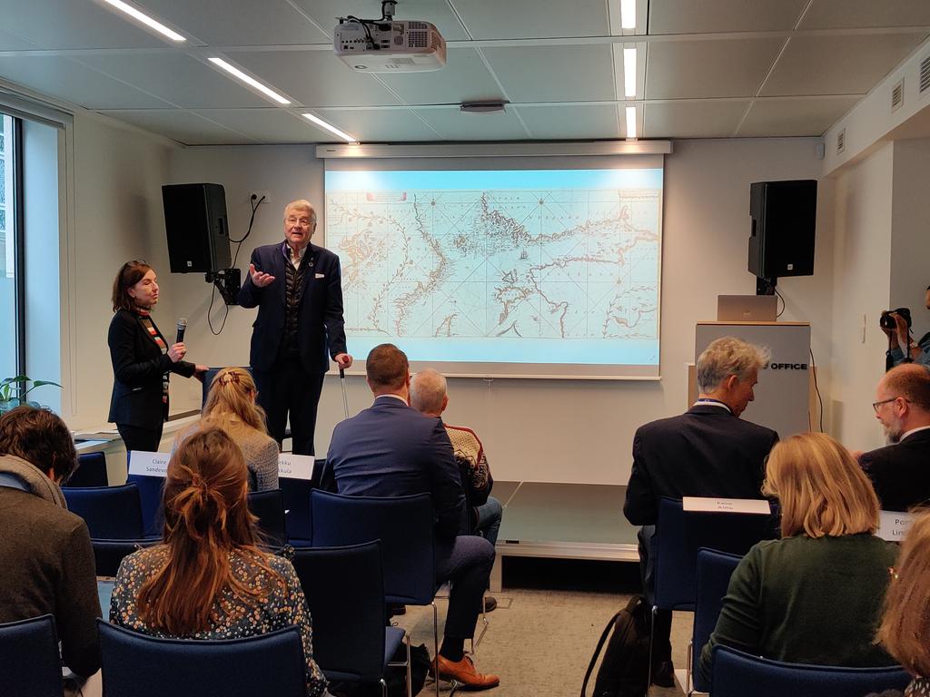 Helsinki EU Office is excited to host today's event organized by @Searica_ITG & @CPMR_BSC 👏

Interesting discussions are taking place on #BalticSeaRegion and on the region's incredible ability to find innovative solutions to enhance #energyresilience in Europe. ⚡