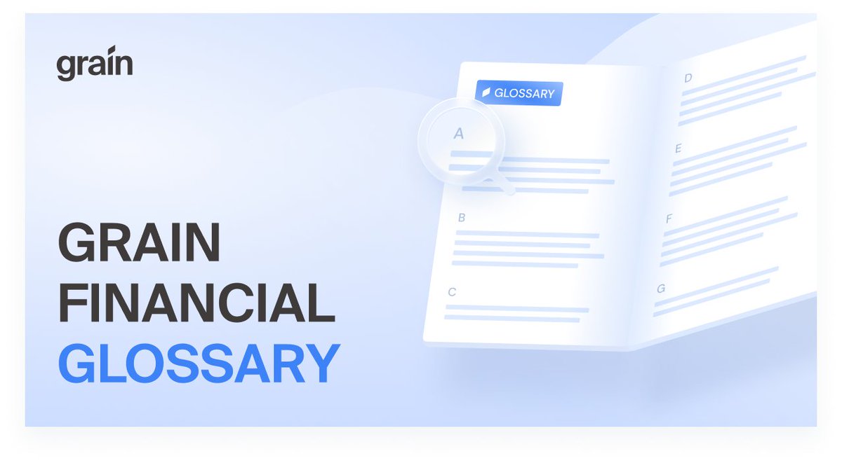 grainfinance_co's tweet image. Money lingo made simple! Get familiar with the most important terms with our comprehensive #FinancialGlossary 💰

grainfinance.co/glossary