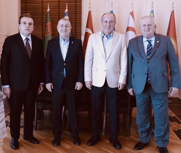 Üçüncü ittifak geliyor 👇 Ümit Özdağ, Muharrem İnce, Rıfat Serdaroğlu ve Vecdet Öz Ankara’da buluştu