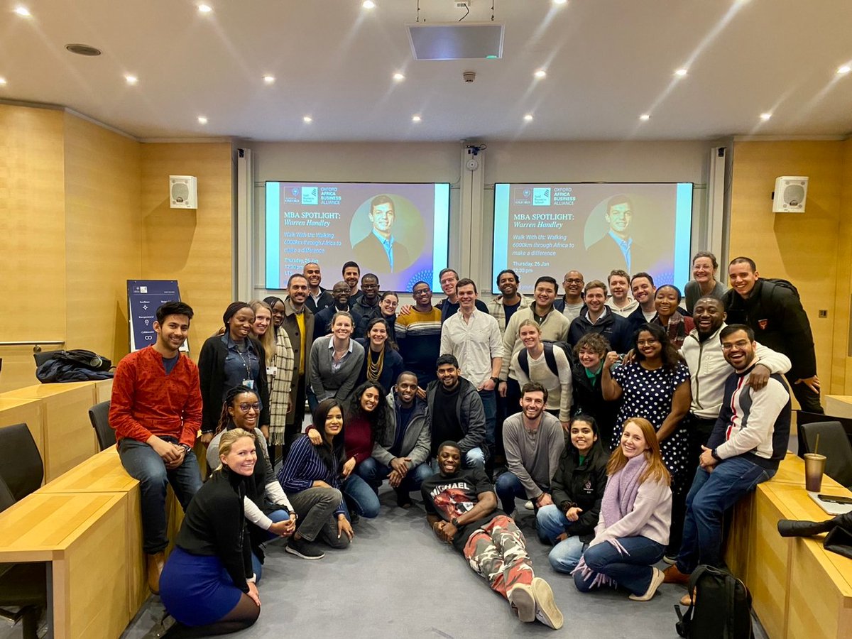 OxfordABA's tweet image. #tb to @WarrenHandley's #MBASpotlight talk on his 6000km walk in aid of Early Childhood Development over 6 months &amp;amp; 6 countries including climbing Mt. Kilimanjaro. 

The journey captured on @WalkWithUs2017 is one of grit, dedication &amp;amp; valuable insights.