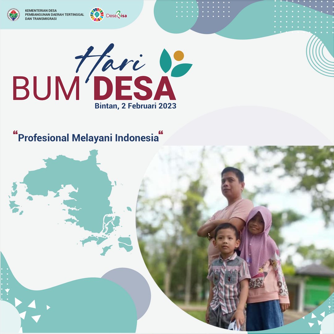Selamat Hari Bumdesa
Bumdesa maju
PADes Meningkat
Warga Desa Sejahtera 
#HariBUMDesa2023