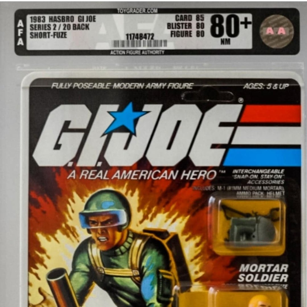 My super Fresh AFA (#actionfigureauthority) graded #ShortFuse now on display! NFS

#GIJOE #gijoecommunity #YoJoe #toygroup_alliance #cobra #gijoeactionfigures #80stoys #gijoenation #toycommunity #toyphotography #vintagetoys #toys4life #actionfigures #toycrewbuddies #toyfriends