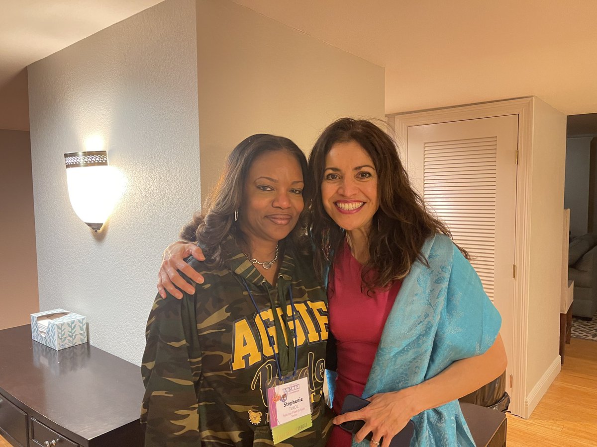 Haven’t tweeted in a while. But super excited to attend #AMTE2023 this week in #NOLA. More excite that I met <a href="/RG1gal/">Rochelle Gutierrez</a> (Dr. Rochelle Gutierrez) at the BIPOC reception last night.   Here’s to the next three days of Math Ed. research!
