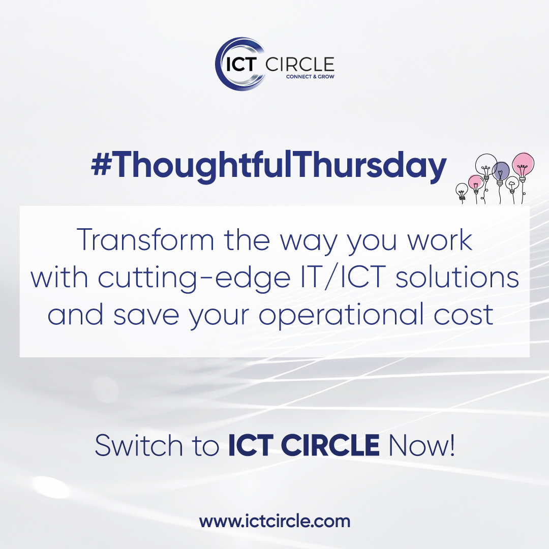 CircleIct's tweet photo. Join ICT Circle and Empower Your Business with Cost-Effective IT/ICT Solutions and Streamline Your Operations.
Visit https://t.co/qSUtyQimR2 to know more.
#ictcircle #it #b2bplatform #business #thoughtfulthursday #itsolutions #operationalcost https://t.co/YjqYCQqNvF