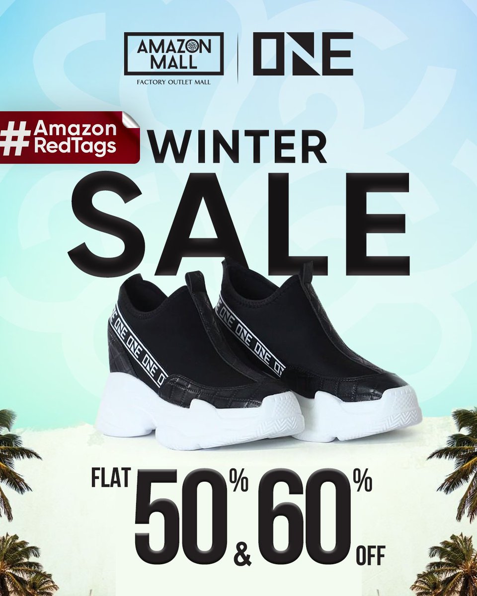 amazonmallpk's tweet photo. ONE✨
FLAT 50% & 60% OFF!
📍Location: Amazon Outlet Mall, GT Road
#amazonredtags #amazonoutletmall #imaratgroup #one #imarat #beoneshopone #amazon #amazonmall https://t.co/HbMMhArudS