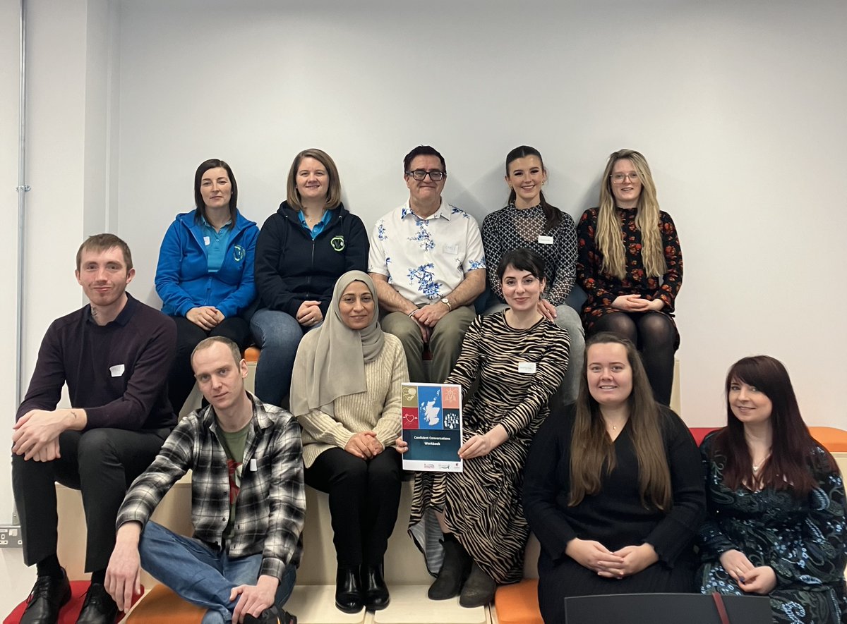 It’s #TimeToTalk Day and we’ve joined @MHFScot and our Living Well partners for training on having Confident Conversations about mental health. 

Talking about mental health isn’t aways easy, but a conversation has the power to change lives.

Join in the conversation!