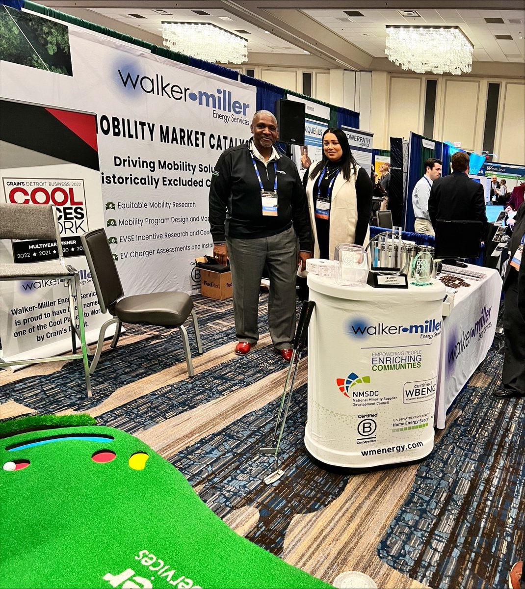 EnergyBillSave's tweet photo. Attending #2023MES? Come and visit us at booth #302 - just look for the Walker-Miller Energy Services putting green... and take a shot for some cool prizes!
#WeAreWalkerMiller #CertifiedBCorp #CleanEnergyExperts #EmpoweringPeopleEnrichingCommunities #BoldlyGo https://t.co/GrTFY1SgWJ