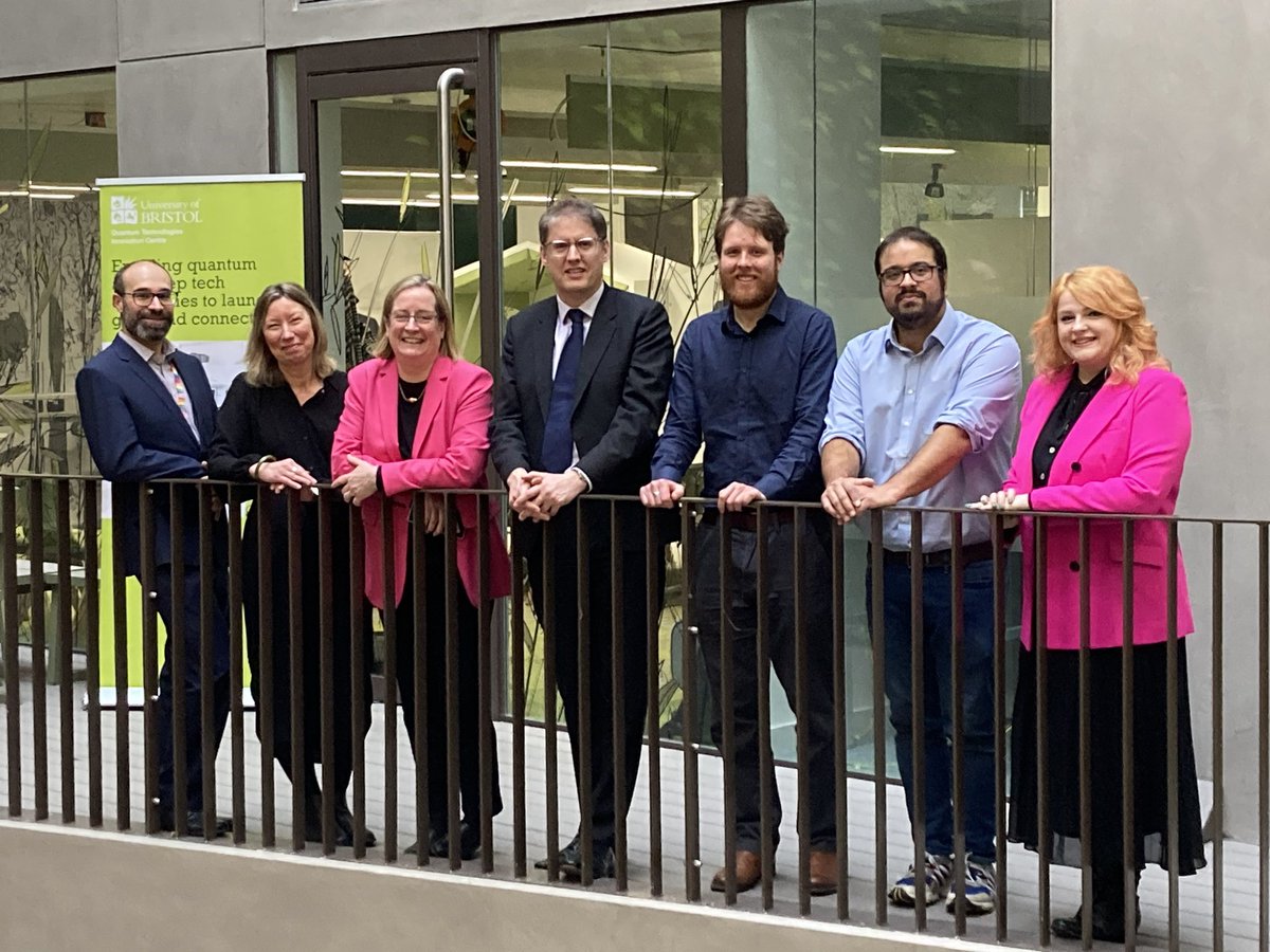 Brilliant to talk to <a href="/evelynwelch2013/">Evelyn Welch</a> VC of <a href="/BristolUni/">University of Bristol</a>. Visited quantum HQ @qtecbristol meeting super start ups <a href="/zpmtechnology/">Zero Point Motion Ltd</a> and Siloton. This city and region is a superb #innovation story and several clusters in the making