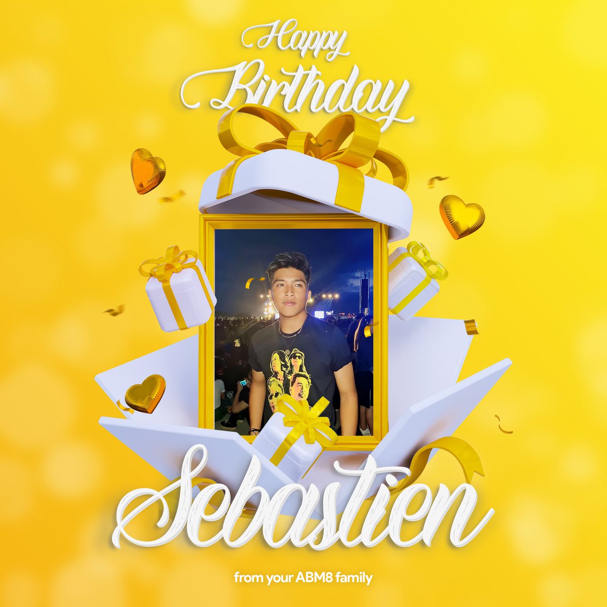 ABM8_23's tweet photo. Before the day ends, we want to grEIGHT ABM8’s one and only student athlete, Seb, a happy birthday! 🥳

We wish you a wonderful day, not just today, but all year round 🥂 May your journey as a student athlete continue to foster and inspire others 🐯💛

#SebAt18
#ABM8Unwrapped https://t.co/pahp6lRMr6