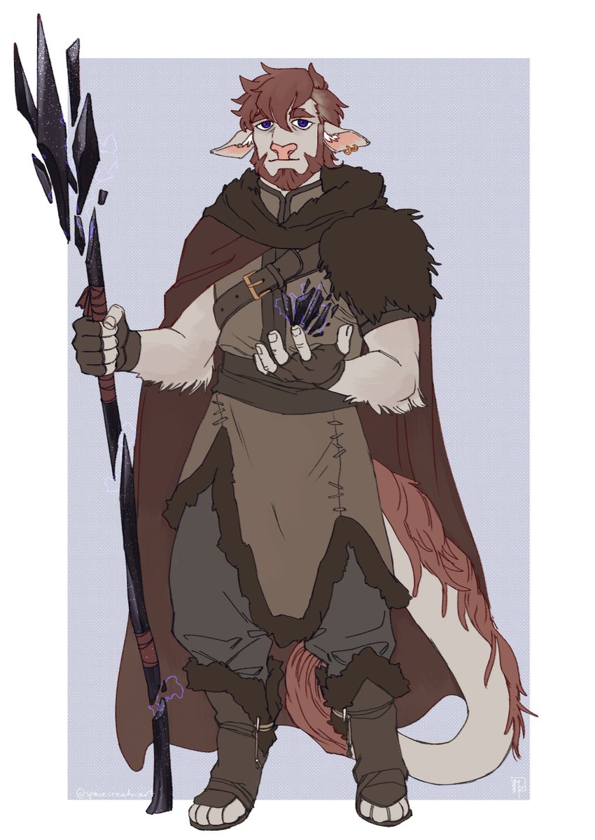 「Late upload! Another Firbolg character f」|Mela deVoidのイラスト