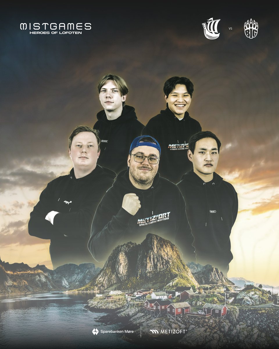 Metizport's tweet photo. #CSGO
Today we will challenge the academy team of BIG on our way to @MistGamesgg in Lofoten.
May the odds be in our favor...
π@BIGCLANgg Academy
π16:50
π₯https://t.co/52apMYulxm
#mistgames | #wheregamingmatters https://t.co/RELgwKO0QP