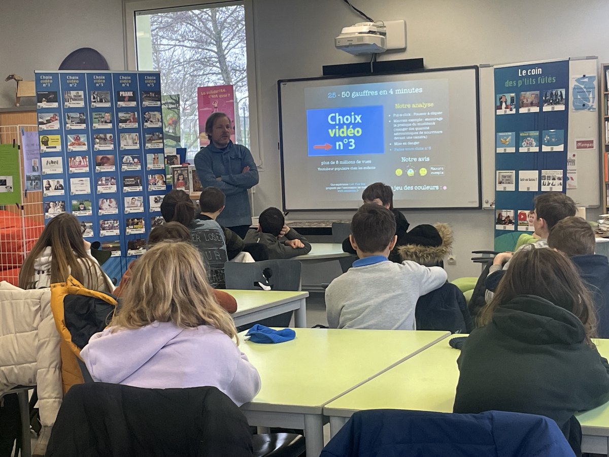 cdiremilly's tweet photo. Atelier flash éducation à l'image avec toutes les classes de 5e par l'association Les miettes . Analyse vidéos youtube. https://t.co/cb5z774YZe
#EMI #espritcritique https://t.co/nPDKz5rFEd