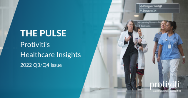 VBPatterson's tweet photo. Read Protiviti's 2022 Q3/Q4 issue of The Pulse, where we share a roundup of recently released healthcare thought leadership, events, industry news and more. https://t.co/qhYjwtepxV https://t.co/jjOXiBrKSO