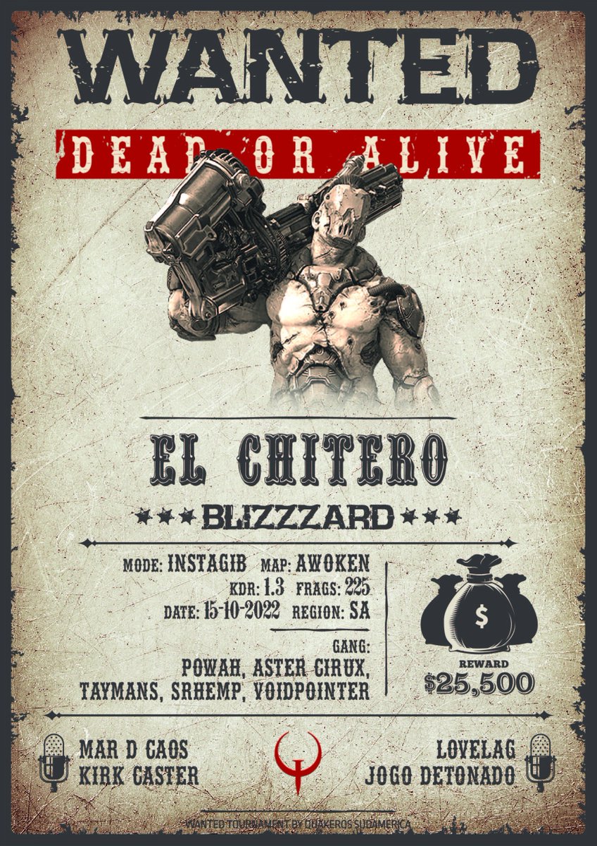 quakeros_sa's tweet image. Quakeros Wanted: El Chitero
Modo: Classic Instagib
Ganador: 🇧🇷Blizzzard

¿Te perdiste nuestro directo? No hay problema, acá te dejamos el VOD del evento: 
📺youtu.be/H2C6DgZ3nck

quakeros.com 
#QuakerosSA #QuakeChampions @BethesdaLATAM @bethesda_ESP @BethesdaBrasil