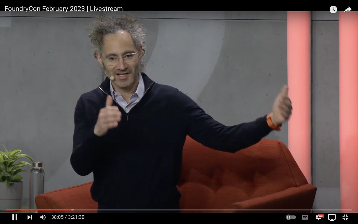 MikeLongTerm's tweet image. $PLTR I  said it before. 
The most crucial metric for @PalantirTech is CUSTOMER COUNT due to the structure of 3 sale phases. 
This #FoundryCon is one of the smarter way to speed up &quot;Acquire&quot; phase and enhance Gross Margin and Contribution Margin. 
Dr. Karp on how long his...