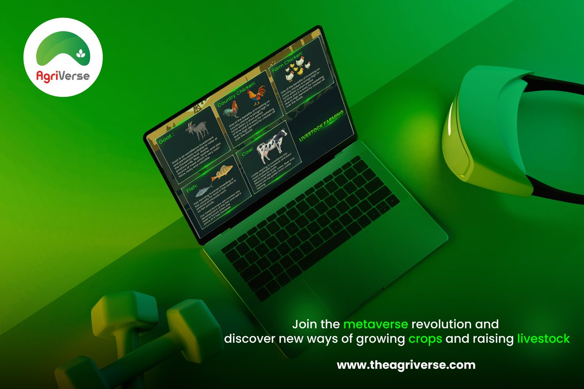 TheAgriverse's tweet photo. Join the metavers revolution and discover new ways of growing crops and raising livestock https://t.co/3oACHmtUES