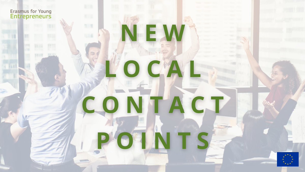 We are welcoming new local contact points in #EYE programme. Their objective is match 12 000 entrepreneurs in the next three years! Are you one of them? 🤔 Check them out and apply: erasmus-entrepreneurs.eu