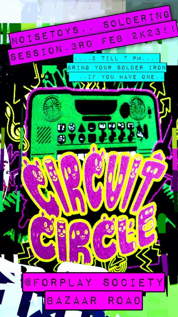 Tomorrow, Feb 2nd at hack4play in Mattancherry from 2PM onwards, Soldering and Circuit Bending, playing around with LEDs and surely also some music still!

Suitable for beginners and experts alike! 

#kochi #biennale #kochibiennale #hack4play #ack4play #kochimuzirisbiennale