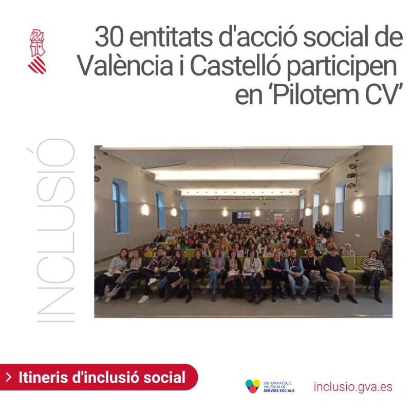 GVAIgualtat's tweet photo. 🤲 30 entitats de les províncies de València i Castelló participen en el programa #PilotemCV d'itineraris d'inclusió social

👤 1.266 persones en situació de vulnerabilitat
💷 10.243.668 €
🤝@GVAinclusio en col·laboració amb @inclusiongob

#RVI #IMV