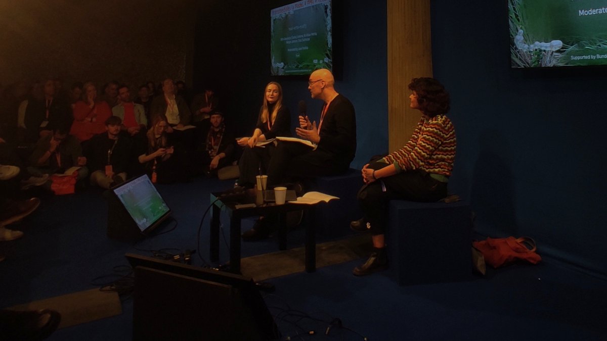 Join the panel read–write–modify

<a href="/alxanikina/">Alexandra (Sasha) Anikina</a>, @aliakbarmehta, @hellorindon and Sria Chatterjee discuss how narratives serve infrastructures of power

Moderated by @juspar 

► 2023.transmediale.de/en/stream