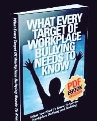 Workplace bullying & Mobbing involves one or more of the following: 1) rudeness and hostility that disrespects the victims 2) threats and intimidation, including the abuse of power 3) deliberate acts that interfere with the victims work Learn more: stopworkplacebullies.com