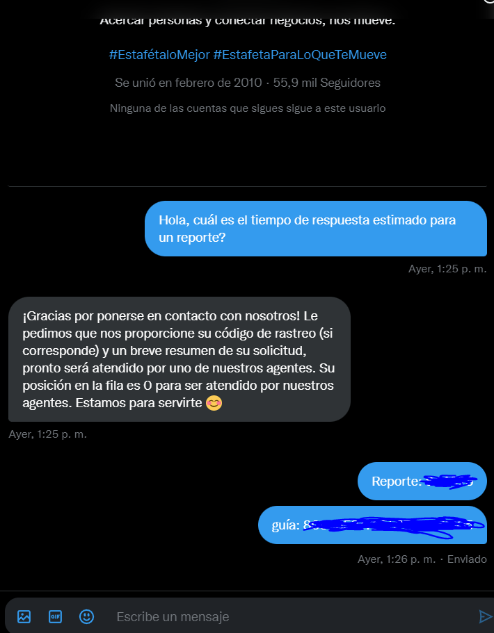 miguel_render's tweet photo. @estafeta Prueba de que @estafeta tampoco ayuda por DM
@Profeco https://t.co/WFn12UU5wH