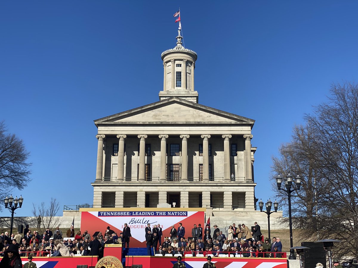 Beautiful morning at <a href="/GovBillLee/">Gov. Bill Lee</a> ‘s inauguration.