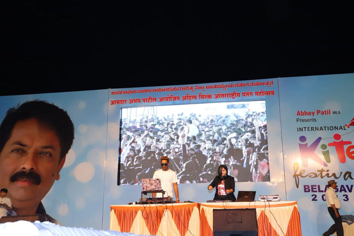 iamabhaypatil's tweet image. DJ night at Belgaum International Kite Festival. Everyone enjoyed the music beats.

#bikf 
#kitefestival #kitefestival2023 #belgauminternationalkitefestival 
#kitefestival