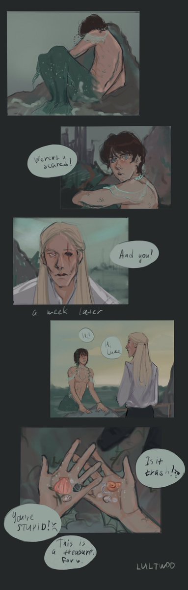 JULJWOO's tweet photo. mermaid au #lucemond 🌊

#LucerysVelaryon #AemondTargaryen #aemond #lucerys #HouseOfTheDragon https://t.co/0G59NZUany