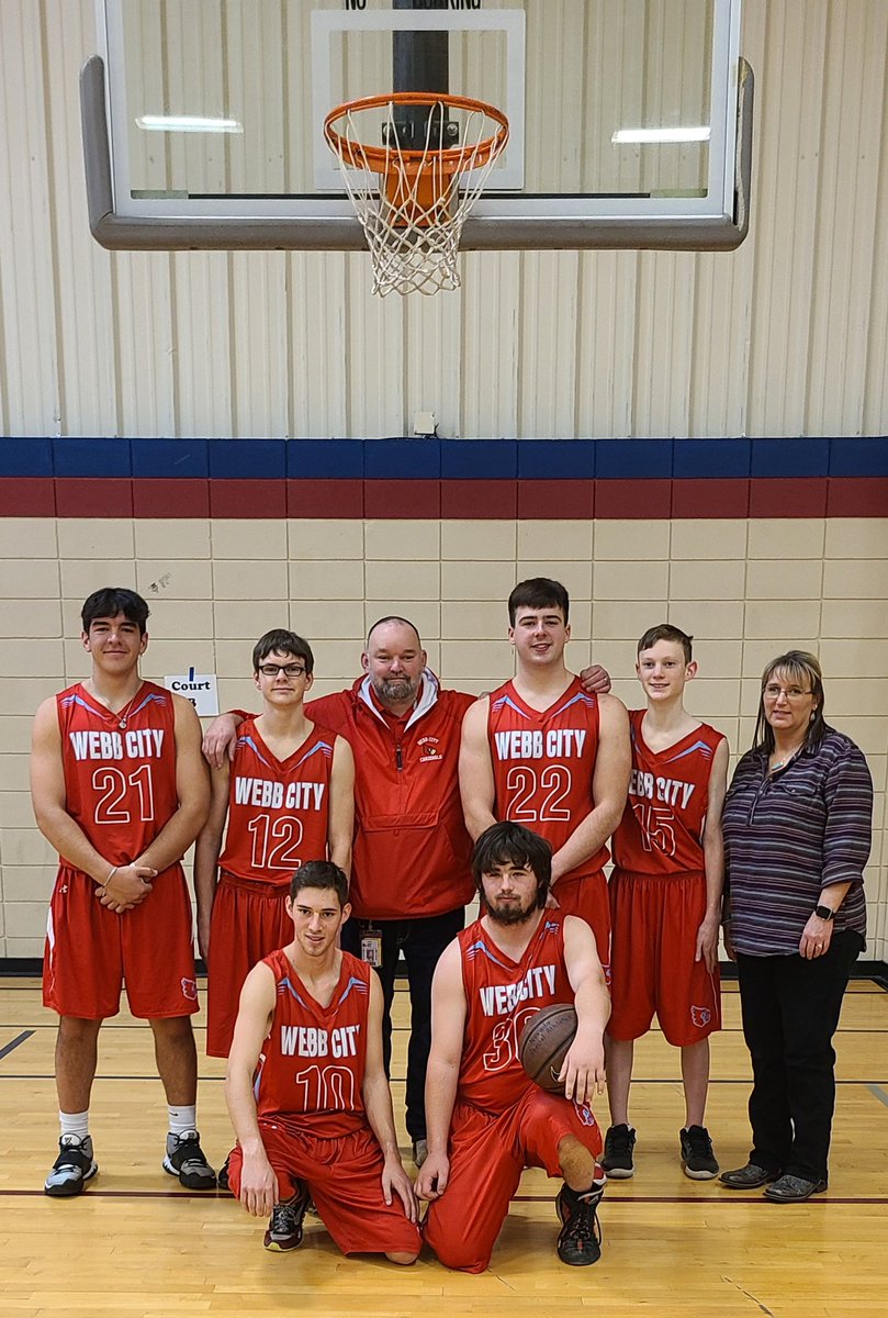 djowcmom's tweet photo. Webb City Unified High School basketball team took 1st place in Special Olympics 3 on 3 today. These boys have skills. https://t.co/KW4j8ViEd9