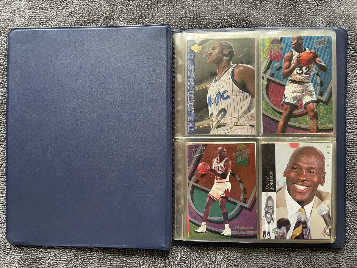 CarLeeToes's tweet photo. I found my childhood Jordan and @SHAQ's Card Collection. https://t.co/UfKSwyTuIO