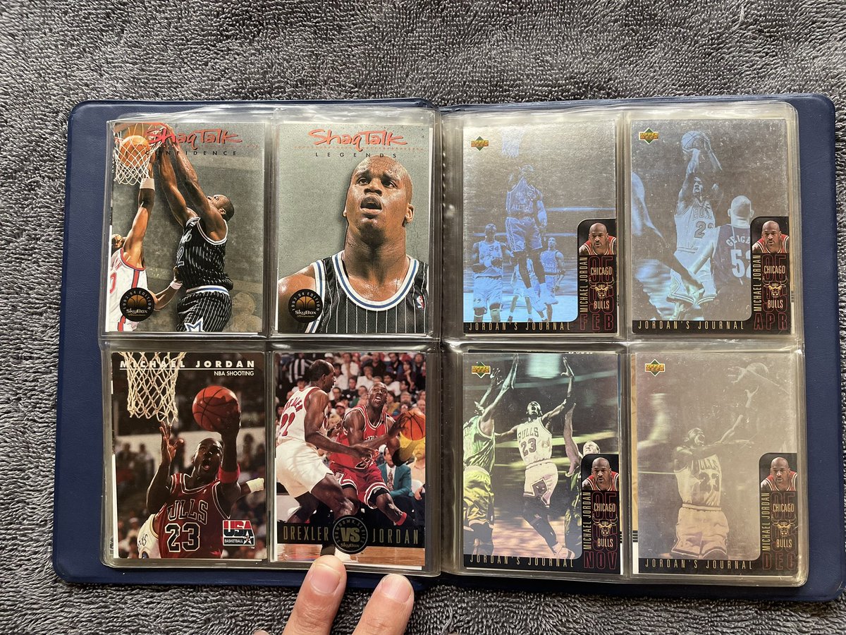 CarLeeToes's tweet photo. I found my childhood Jordan and @SHAQ's Card Collection. https://t.co/UfKSwyTuIO