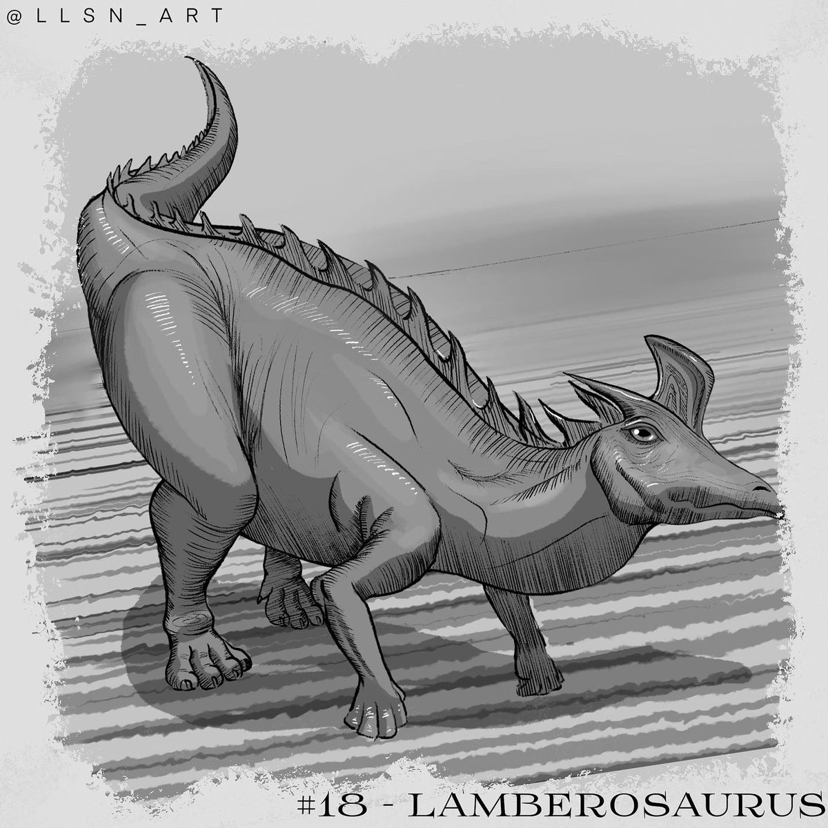 Creatuanuary day 18

#lamberosaurus #artoftheday 
#digitalart #sketch #digitalsketch #artchallenge #artistontwitter #fantasycreatures #creatures #myart