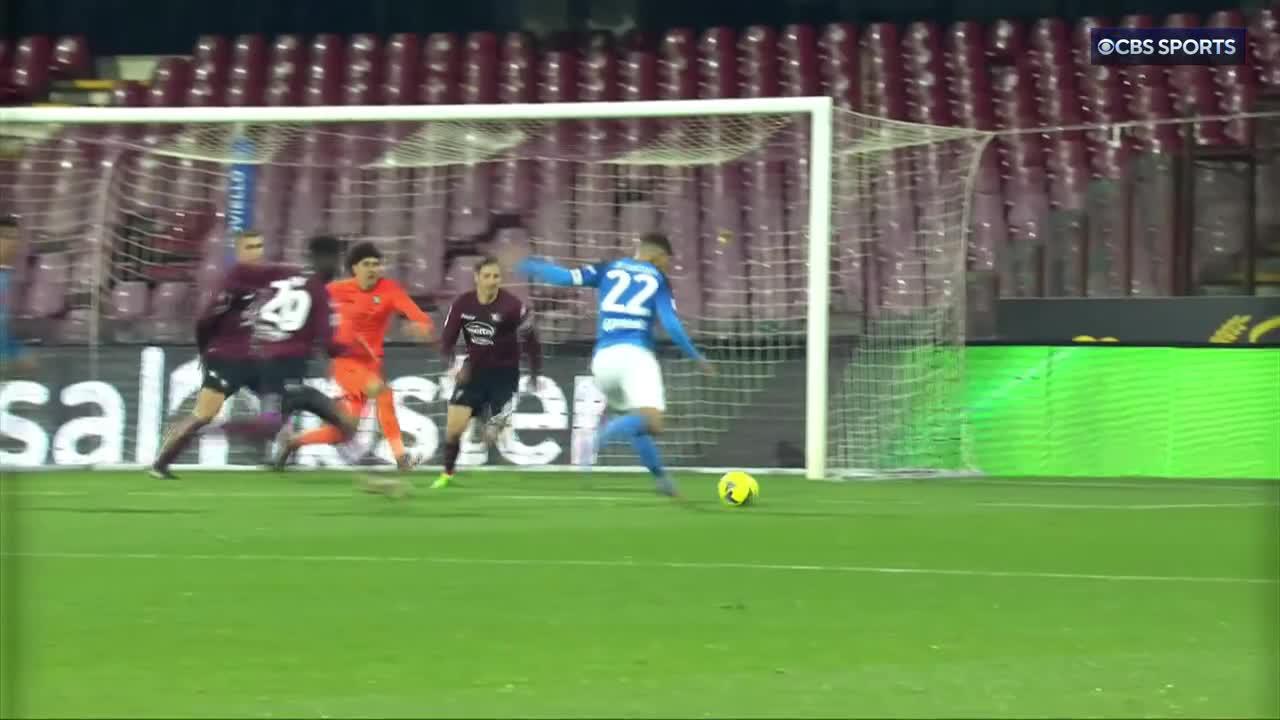 Captain fantastic! 💥

Giovanni Di Lorenzo smashes the ball to give Napoli the lead right before halftime. His first Serie A goal since November 2021. 👏”
