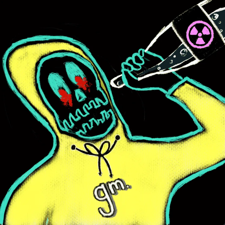 <a href="/aleja_car88/">alejacardona</a> reached out for RG 3531 with an offer of 1.30weth, and got it!

This rekt features Rekt Eyes + Plain Toxic hoody and is a non-glitching RG. I've seen the non-glitch gain traction with collectors, likely those who enjoy being able to see 🤣🫡 

Nice grab fren!