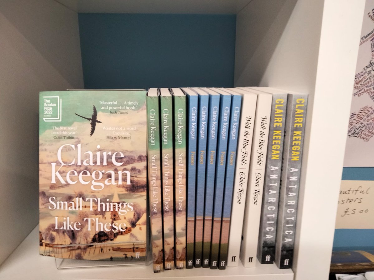 Our next adult book-of-the-month is ‘Small Things Like These’ by Claire Keegan, we have sold lots of copies of this already! This one is short so could be read in one sitting. We also have lots of other Claire Keegan books in store 📚