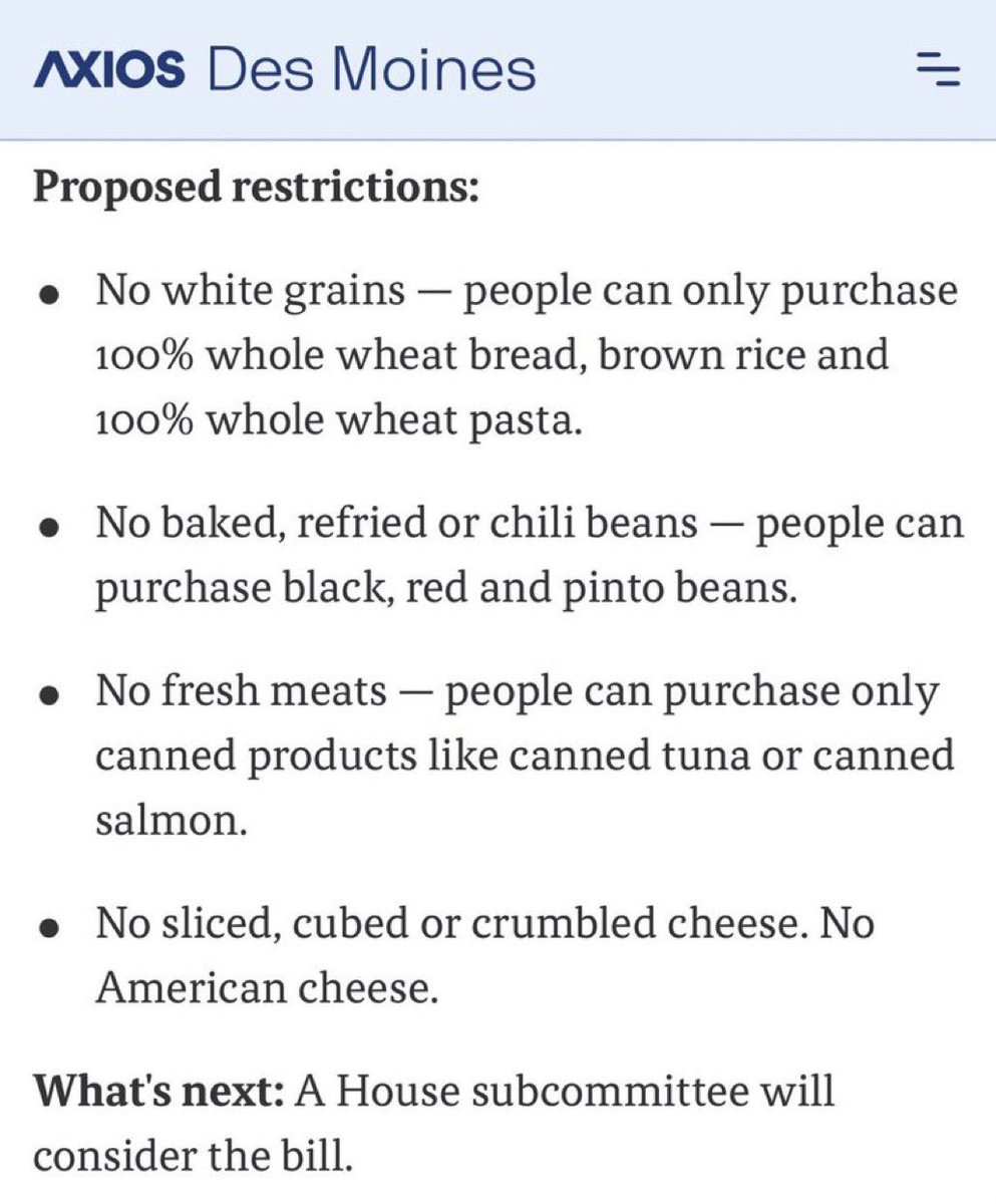 Republicans will be saying shit like this and then proposing SNAP restrictions. What a fucking joke. Kimberly you’re “pro life” until the baby is born.