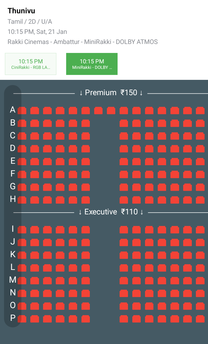 i_RA_Anand's tweet photo. #Thunivu - Day 11 ,Saturday Nightshow status
At Ambattur @rakkicinemas
#CiniRakki (301 seats) - Full
#Minirakki (210 Seats) - Full
#ThunivuPongalWinner https://t.co/rVxxWsXW1O