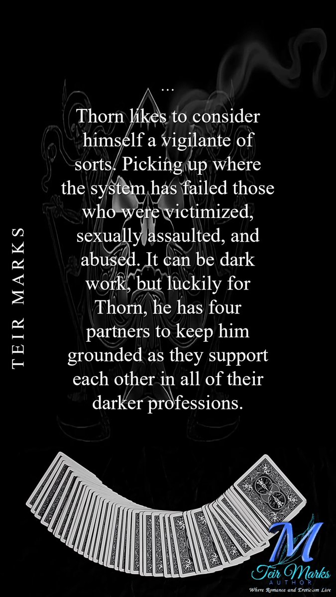 authorteirmarks's tweet photo. Let Thorn and his partners override your senses in this dangerous tale...The Jack Of Lies⚔🥀♠️ 

Episodes available on Kindle Vella↓:
https://t.co/sZrnrwIE7F 

#StayEtched #CardSeries #EtchedVerse #writingcommunity #lgbtqiromance #polyamorousromance https://t.co/Lret6mL46K