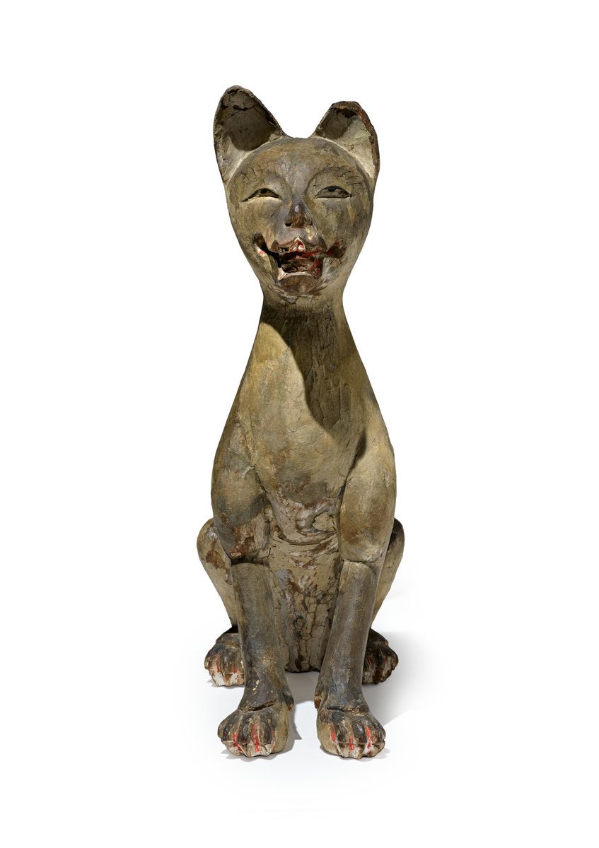 We're feeling cute this Saturday 🦊 LACMA is open from 10–7 pm. Reserve your tickets -> bit.ly/3iafwf1 'Shinto Sculpture in the Shape of a Seated Fox,' Muromachi period (1392-1573), 16th century, Cypress (hinoki) wood with white pigment and sumi ink