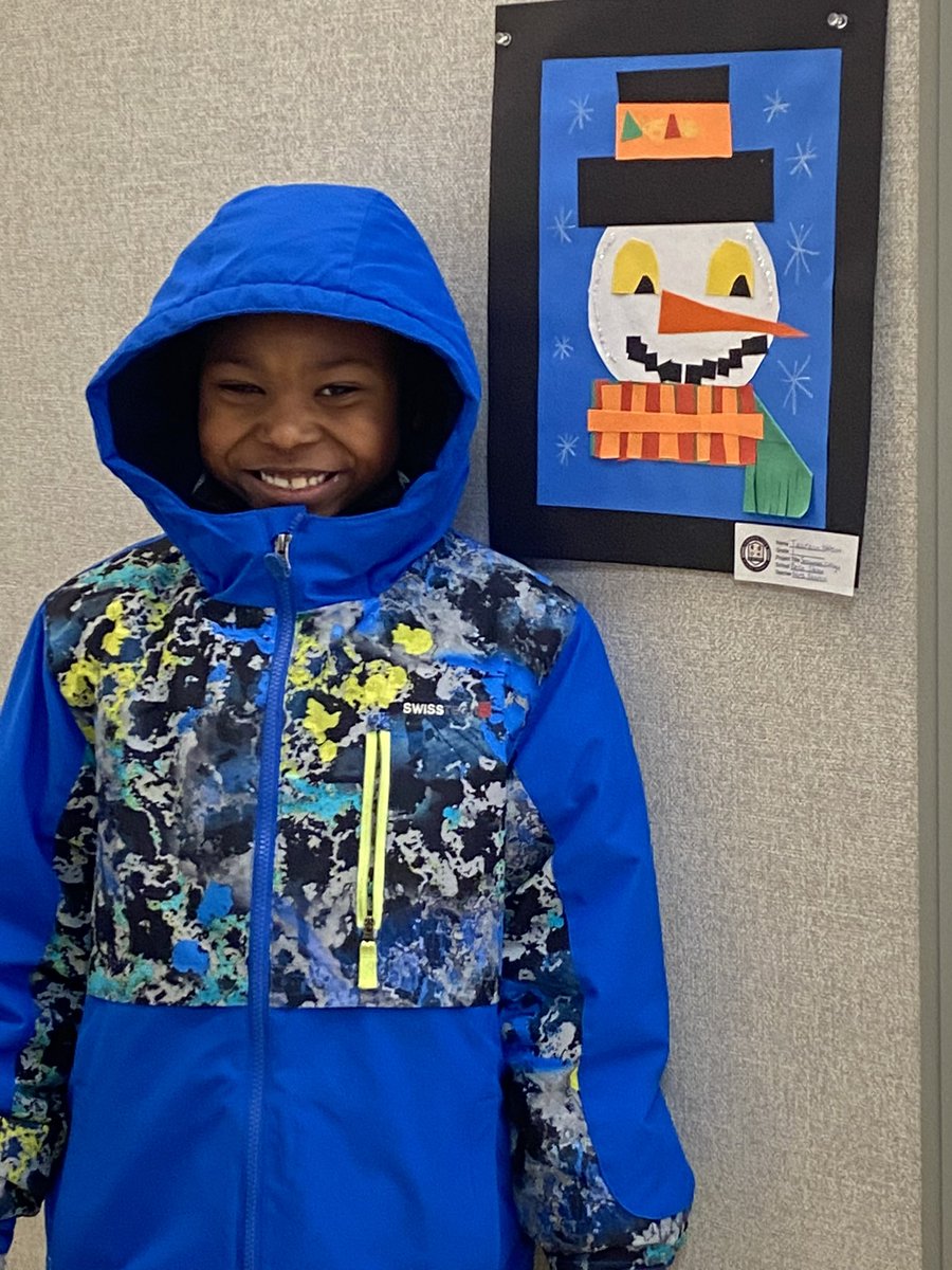 Taurean from Belle Stone made it to the showcase today to see his art on display!