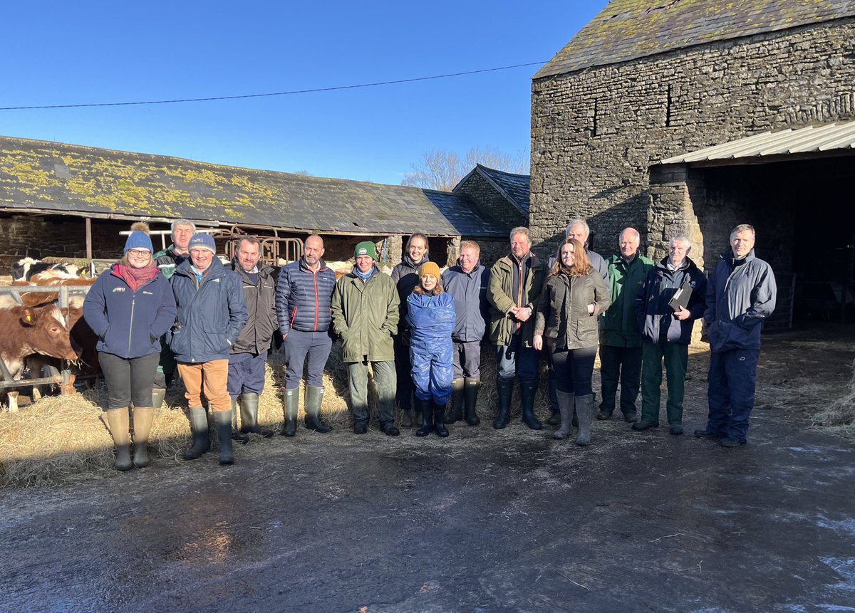 AbiReader's tweet photo. GB Calf Strategy Group met on farm to discuss improving access for calves to Biosecure units #AFUs for herds shut down with bTB

Proper partnership working with @NFUCymru @NFUtweets @TheAHDB @WGRural @DefraGovUK @APHAgovuk @BladeFarming

#LivingWithTB #tbfree https://t.co/5d4Fo3DfGW
