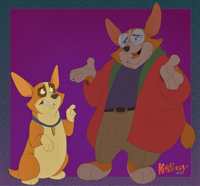 "Well, 2003 called..."On this day 20 yrs ago 101 Dalmatians II released! I watched it a lot as a kid when it came out on vhs in 2003 &amp; Lil Lightning was my fav in it! Many years later- Lightning is the muse for the creation of George Corgstanza! Both played by ! 