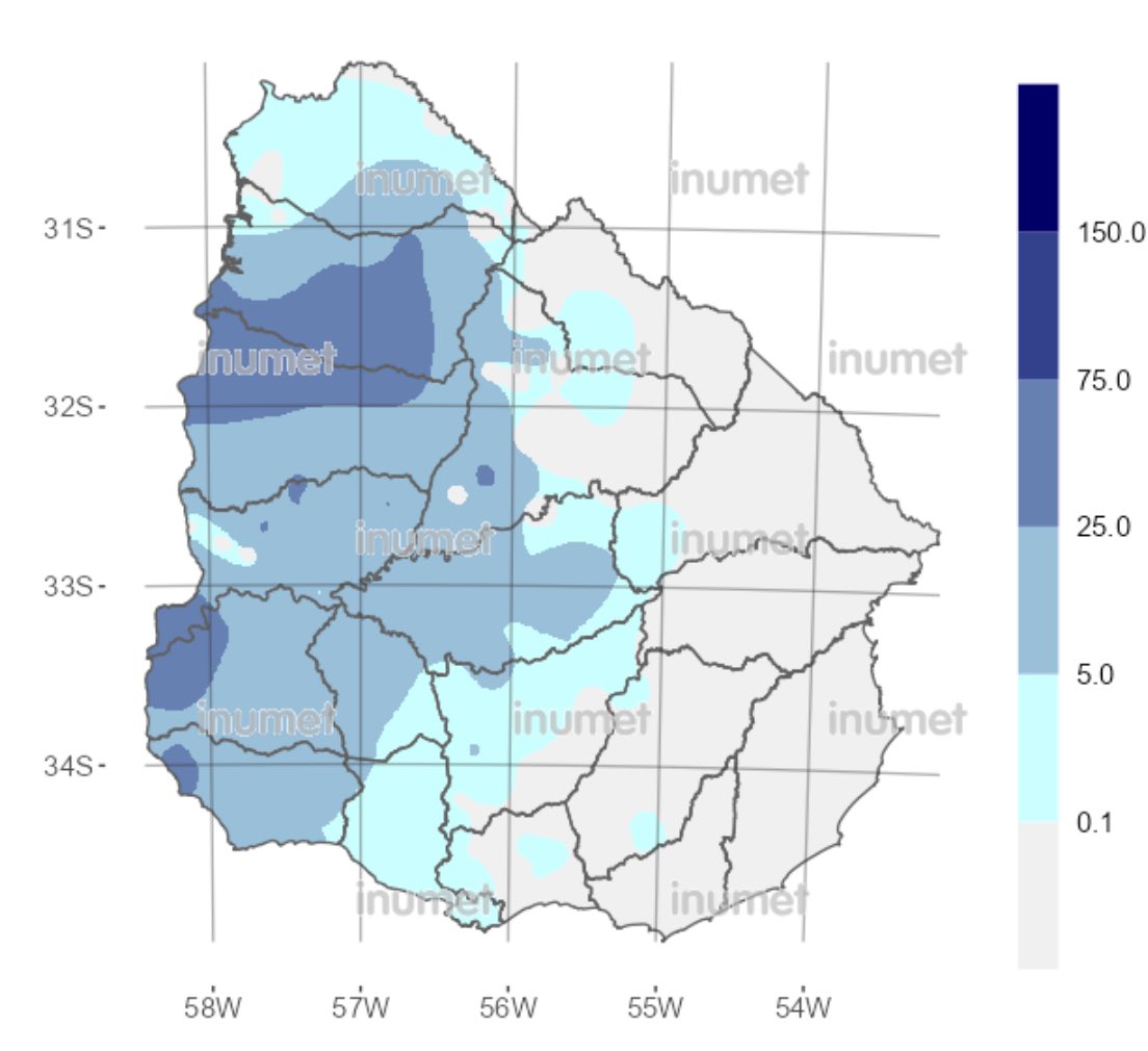 a las 7 am según @MeteorologiaUy