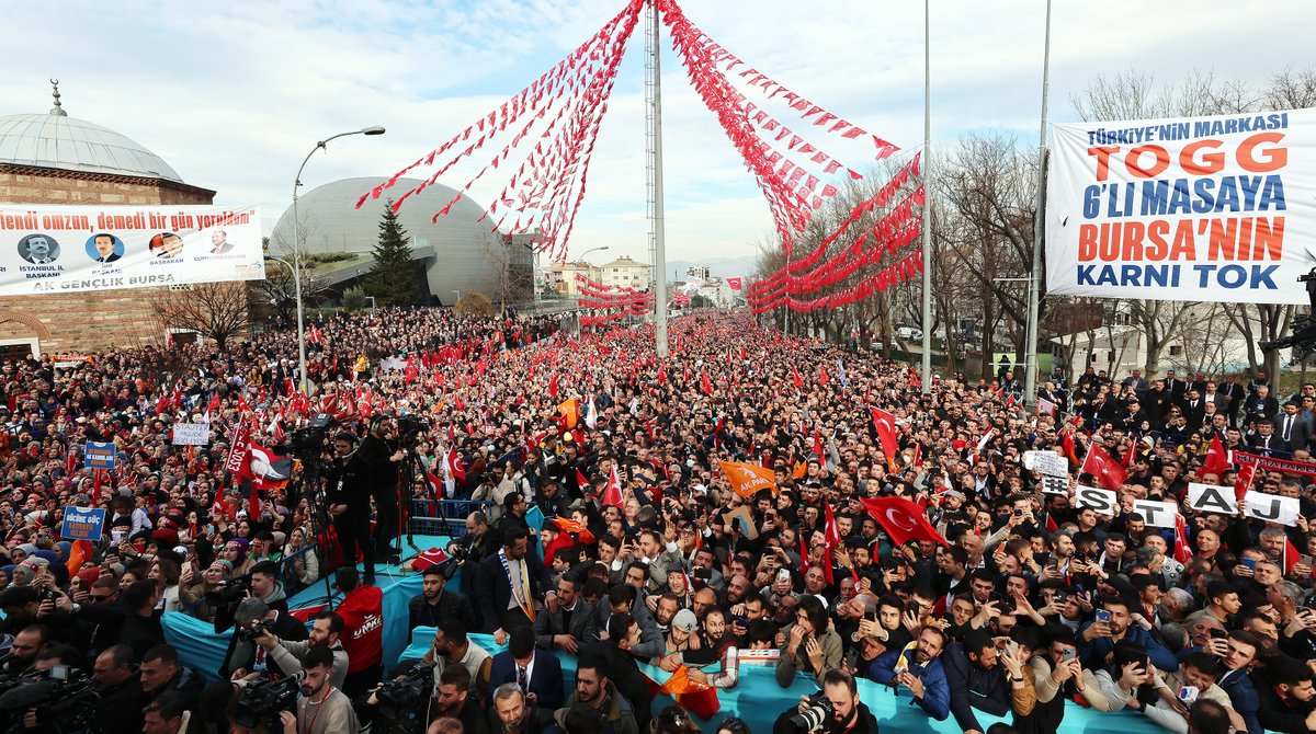 Biz gücümüzü Bursa’yla aramızdaki bu sevgiden, bu aşktan, bu gönül bağından alıyoruz...

Teşekkürler Bursa! 🇹🇷