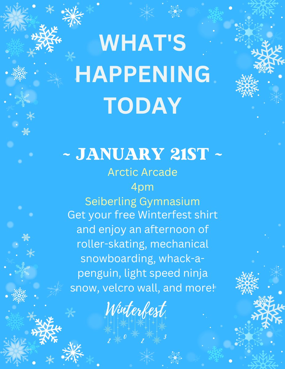 Lots of fun events are happening today at 4pm. See you there!