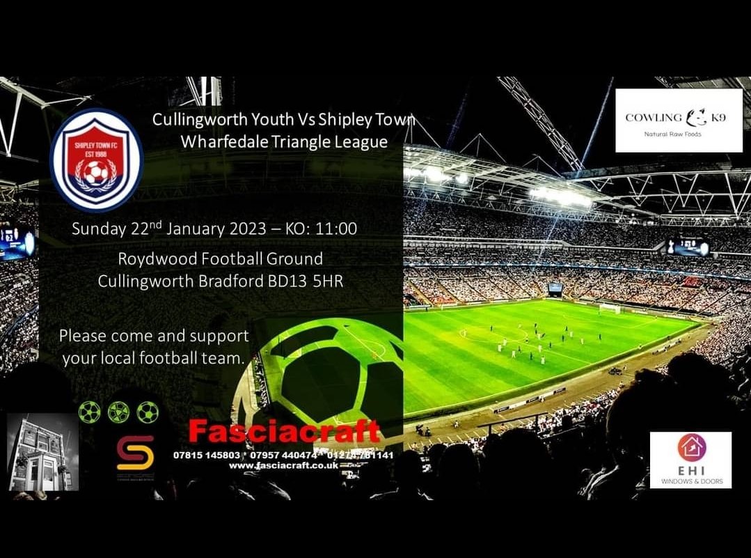 ShipleyTown's tweet photo. Tomorrow we travel to Cullingworth looking to avenge our back2back league and cup close defeats to them earlier th8s season! https://t.co/0CZtTVcws2