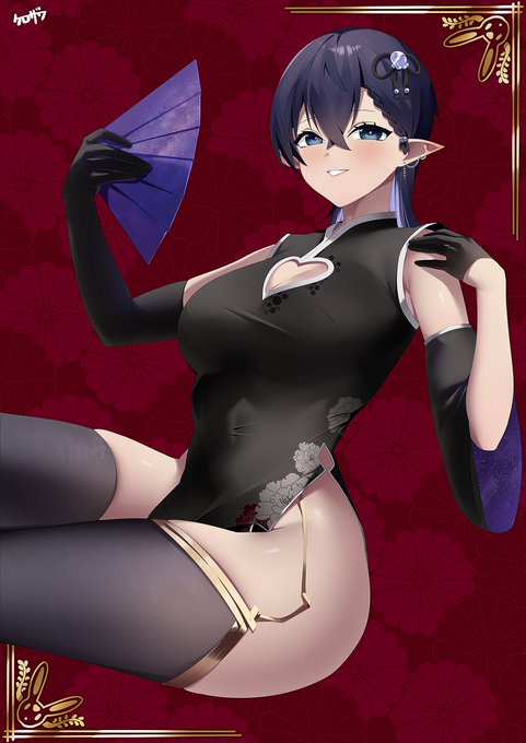 旗袍姊姊💜
祝姊姊跟大家新年快樂🎉🎊🎊🎊ヽ(=^>ω<^=)丿
年夜飯有吃飽飽嗎ヽ(=^・ω・^=)丿(?
 #TT013Art 