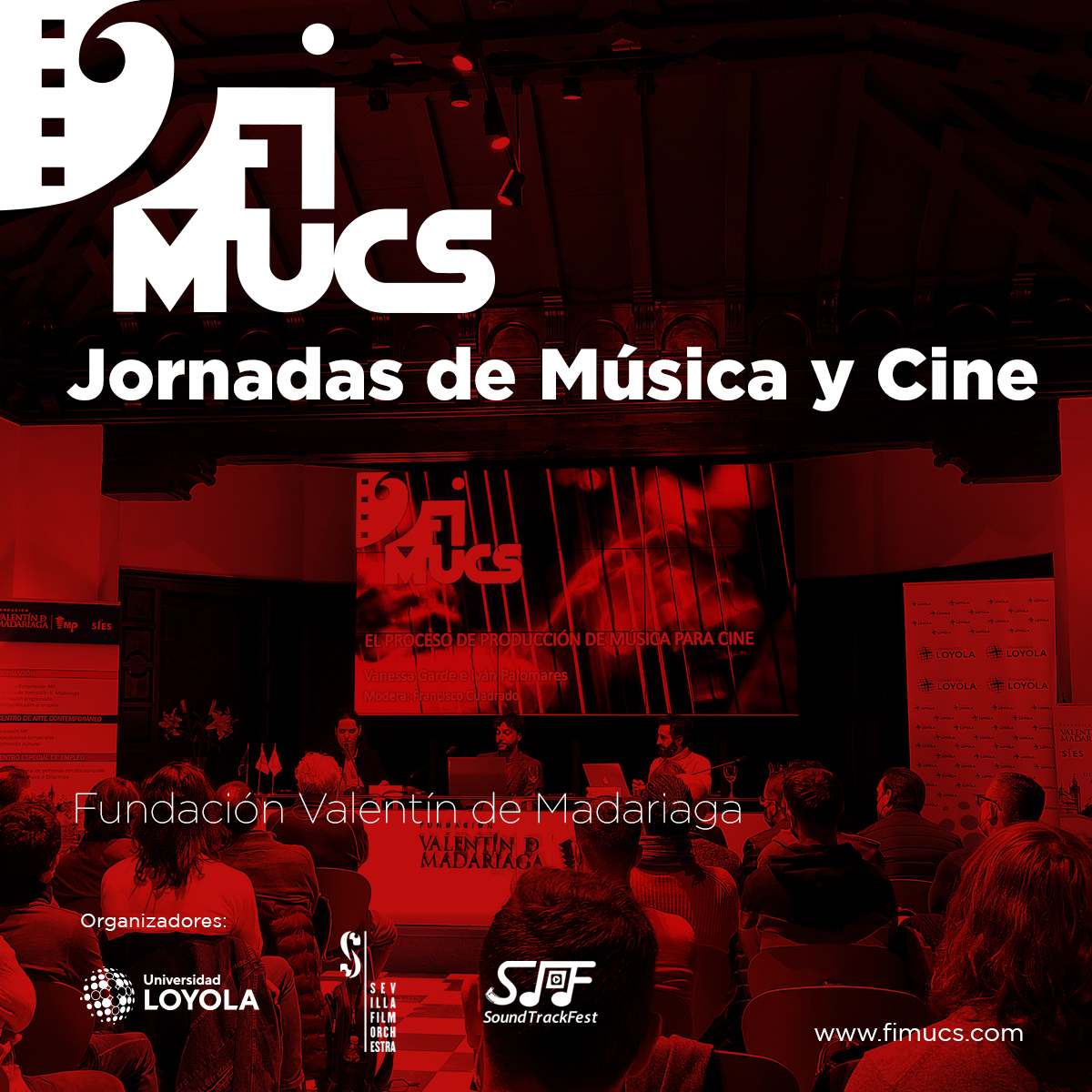 FIMUCS 2023 - JORNADAS SOBRE MÚSICA Y CINE

Las mañanas del viernes 27 y sábado 28 de enero con un total de 7 clases magistrales y mesas redondas con los invitados al festival.

fimucs.com/fimucs-2023-jo…

<a href="/vic7oreyes/">Víctor Reyes</a>
<a href="/FedeJusid/">Federico Jusid</a>
<a href="/ArnauBataller/">Arnau Bataller</a>
<a href="/josebaberistain/">Joseba Beristain</a>
<a href="/juanmabajoulloa/">Juanma Bajo Ulloa</a>