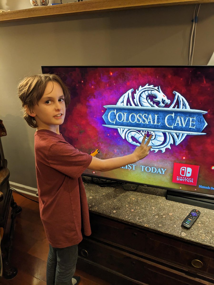 Building a game is a LOT of work. But when you see a 10 year old, who proudly finished the game on a Nintendo Switch, and his mom sends a note saying he is "obsessed" with the game, suddenly it is all worthwhile. (The pic is him pointing out a mistake in one of our promo videos)